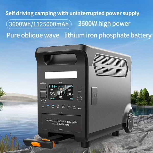 Portable Power Station - Pro  3600Wh , 100-120V/AC  220-240V/AC 50Hz, Outlets x 5, 3600W, Super Fast Charge, Lifepo4 Battery for Home Use, Power Outage, Camping, RV, Emergencies - Image 2