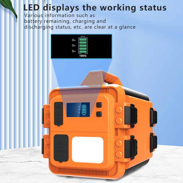 Protable power station 960Wh/300000mAh, DC Max, OutPut 12V9A,  Fast charging, USB with LED light, - Image 5