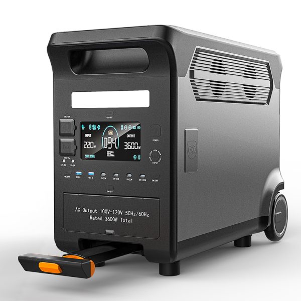 Portable Power Station - Pro  3600Wh , 100-120V/AC  220-240V/AC 50Hz, Outlets x 5, 3600W, Super Fast Charge, Lifepo4 Battery for Home Use, Power Outage, Camping, RV, Emergencies