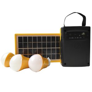 3W small solar system/solar panel/battery (with radio)/3m cable